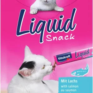 Vitakraft Liquid Snack Lachs/Omega3 6 Stück Solange Der Vorrat Reicht